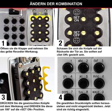 Master Lock Key Safe with Push Button - Outdoor Key Lock Box (Hinged)