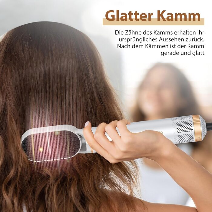 Набір для укладки волосся Golden Goods Airstyler 5-в-1: фен-щітка, плойка, стайлер для об'єму, випрямлення та завивки