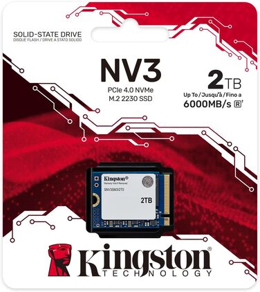 SSD Kingston NV3 NVMe PCIe 4.0 M.2 2TB (SNV3S/1000G) – внутрішній накопичувач