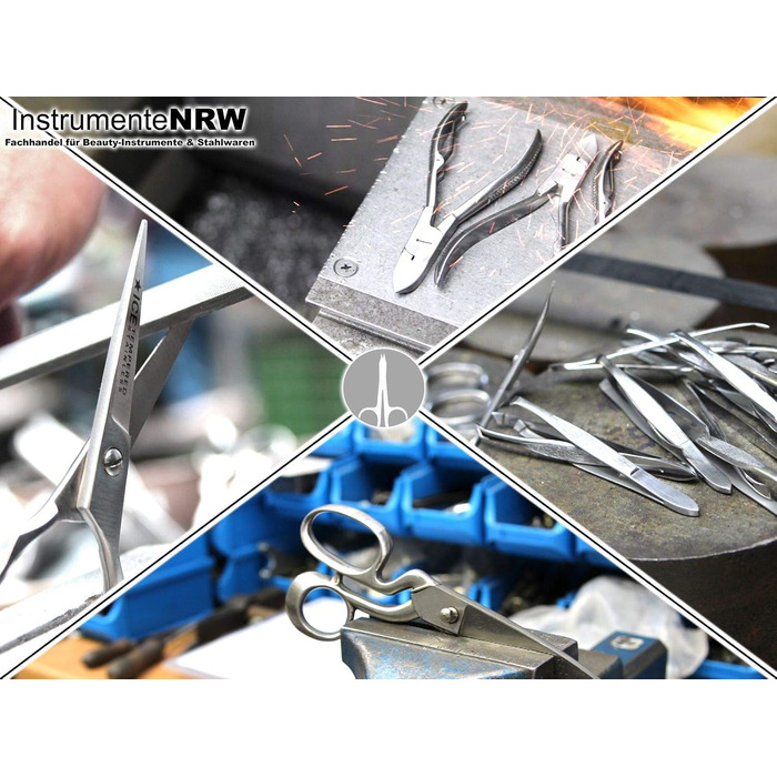 Ножиці для стрижки собак Solingen, ножиці для стрижки лап з мікрозубом, Made in Germany, ножиці з вигнутим лезом для догляду за шерстю собак, котів та інших домашніх тварин (10,5 см)