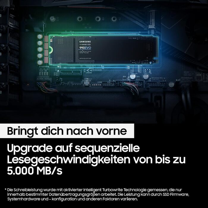 SSD Samsung 990 EVO 2TB NVMe M.2 PCIe 4.0/5.0 - для геймінгу та графіки