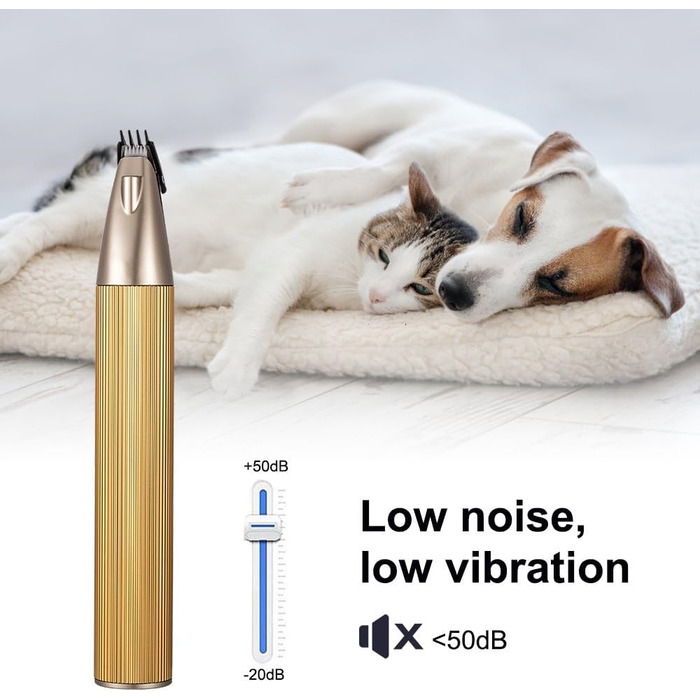 Електрична машинка для стрижки тварин з LED-підсвіткою, бездротова, USB, для собак, котів, догляду за лапами, обличчям, тілом, чорна