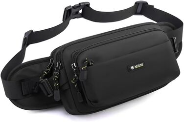 Водонепроникна поясна сумка на пояс для чоловіків та жінок. Спортивна сумка-фляга з 6 кишенями на блискавці. Виготовлена з нейлону, ідеальна для прогулянок з собакою, відпочинку на природі, бігу, подорожей та походів.