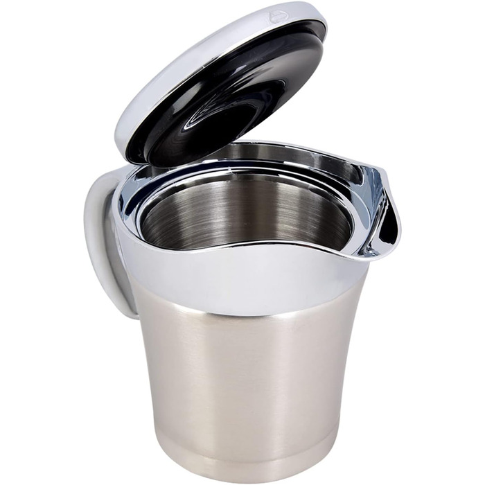 Saucepan, Sauce Pot, Stainless Steel Sauce Creamer Insulated, 304 Stainless Steel Heat and Cold Insulated, Double-Walled, Sauce Pot, Serving Creamer (Small 450Ml)