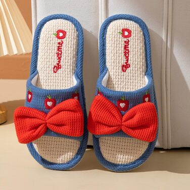 Тапочки жіночі літні для дому, м'які, антиковзаючі, для спальні, синього кольору, 36/37 EU