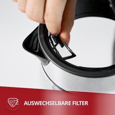 Електричний чайник MPM MCZ-120 1.5L з подвійними стінками, регулюванням температури 40–100°C, нержавіюча сталь, 2200W, тихий, швидкий, сенсорні кнопки, легкий та елегантний, білий (прозорий)