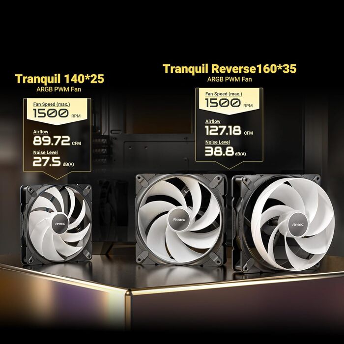 Корпус для ПК GEH Antec C8 Wood Full Tower чорний (ARGB)