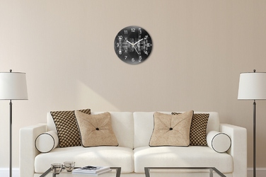 Настінний скляний годинник 