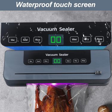 Вакуумний пакувальник Focenat з нарізкою, комплект з 10 пакетами, для зберігання продуктів харчування, міцна зварювальна швейна 30 см