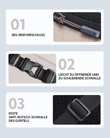 Водонепроникна поясна сумка Waterfly: чоловіча/жіноча, для спорту, подорожей, прогулянок з собакою. Beige