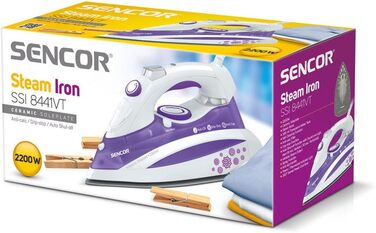 Праска SENCOR SSI 8440GR: керамічна підошва, 2200 Вт, зелений колір