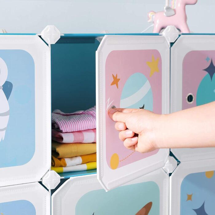 SONGMICS 15-Cube Storage Organizer - Blue