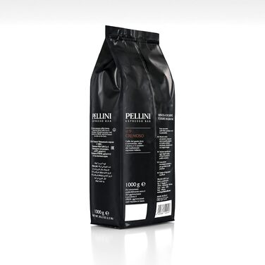 Кава в зернах Pellini N.9 Cremoso для еспресо, 1 кг (набір 2 шт)