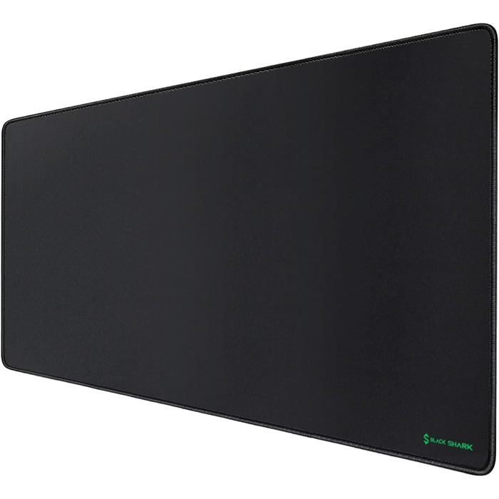 Чорний ігровий килимок Black Shark XL 900x400 мм з вологостійким покриттям та антиковзаючою основою
