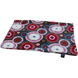 Німецька ковдра для собак, Мандала Червона, 65 x 95 см - м'яка, для маленьких та великих собак, пригодна для прання та сушіння | Мандала Червона 65 x 95 см