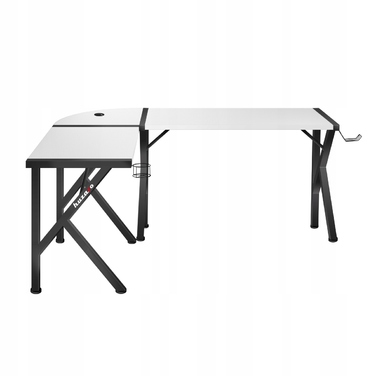 Кутовий ігровий стіл Huzaro Hero 6.3, білий