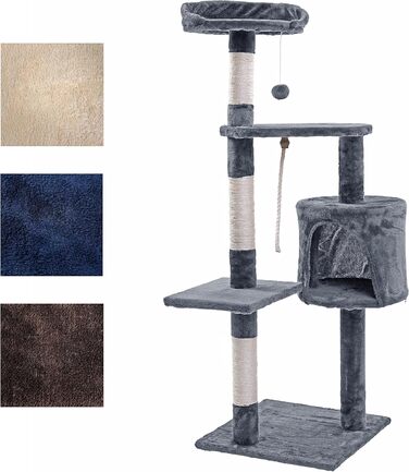 Кігтеточка для котів ESTEXO 112 см, XL, кріпиться до стіни, бежева