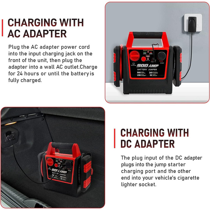 Пусковий пристрій для автомобіля TIREWELL 12V з вбудованим компресором для шин та USB-портом