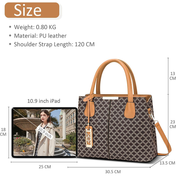 Сумка жіноча DIRRONA Retro Khaki: класична сумка-месенджер через плече, повсякденна крос-боді сумка зі штучної шкіри для подорожей та вечірок