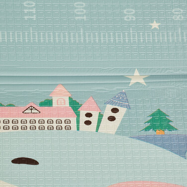 Relaxdays Foldable Play Mat with Animal Motifs