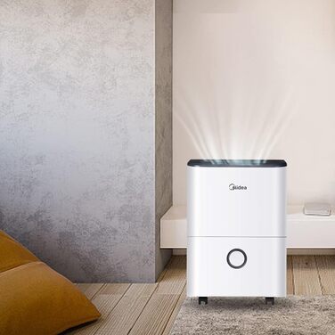 Зволожувач повітря Midea DF-20DEN7-WF, 20л/24г, 100м³, білий, з Wi-Fi, таймер 24г, бак 3л
