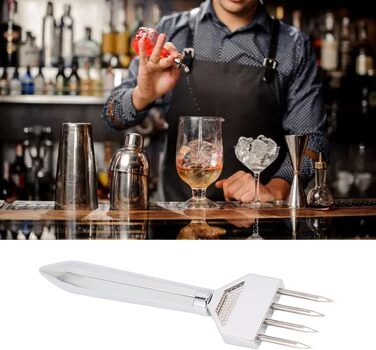 Ice Pick, Stainless Steel Ice Pick Tool, Bar Tool, Manual Ice Crusher, Ice Breaker, Ice Carving Tool for Kitchen, Bar, Restaurant (457 x 457 cm / 179.9 x 179.9 inches)