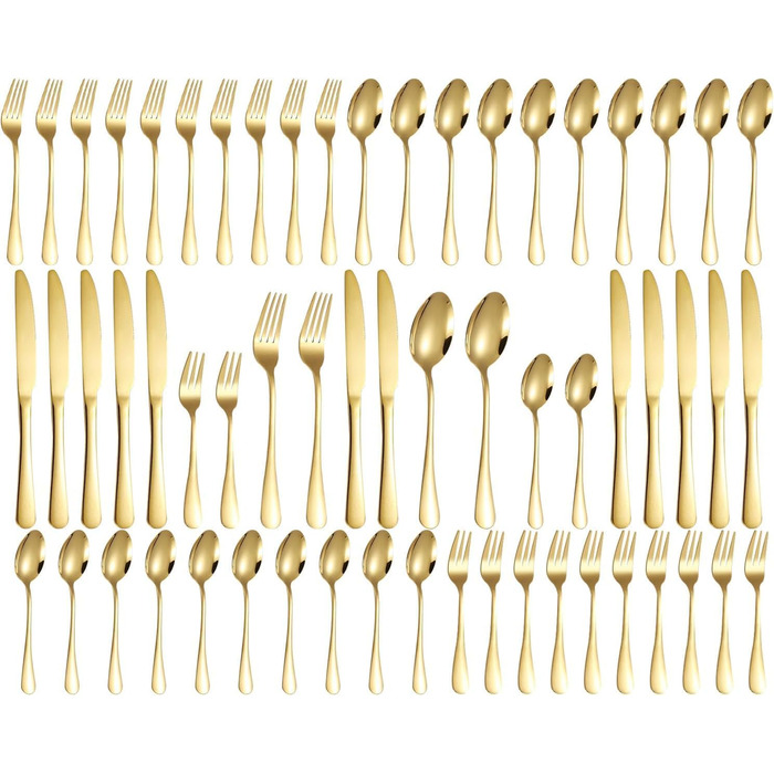 Набір столових приборів на 12 осіб, 60 предметів, чорний, з нержавіючої сталі, блискучий, для посудомийної машини, елегантний, з ножем, виделкою, ложкою, для дому, вечірки, ресторану