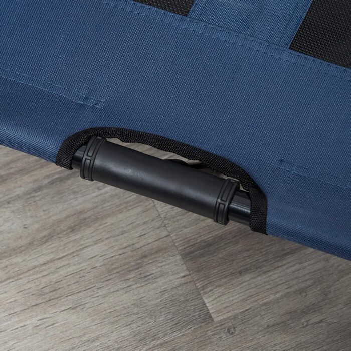 PawHut Лежанка для собак на вулицю, піднята лежанка з дихаючою сіткою, лежанка для домашніх тварин для маленьких та середніх собак, 91 x 69 x 29 см (Блакитний)