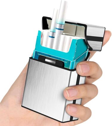 Алюмінієве етоу для сигарет (3 шт.) - срібляне, сіре, синє