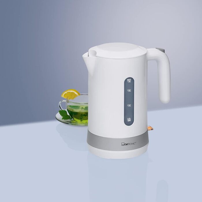 Електричний чайник Clatronic WK 3837: скляний, 1,7 л, без BPA, з підсвічуванням