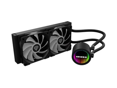 Система водяного охолодження GENESIS Hydria 240 ARGB, чорна