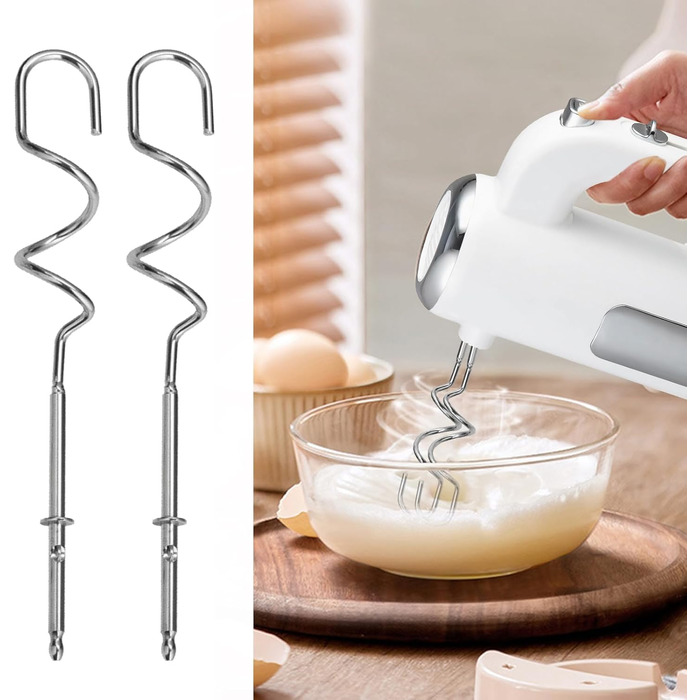 Електричний міксер 450W з 5 швидкостями: для тіста, яєць, випічки | Кухонний міксер з набором насадок