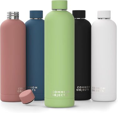 Stainless Steel Water Bottle | Leak-Proof, Insulated Thermos Bottle | Carbonated Water Suitable | Sports Bottle, water bottle, thermos | Office, Gym, Outdoor | THE ORIGINAL (Lindgrün, 500 ml)