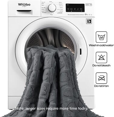 Водонепроникний коврик для собак Luciphia, великий (65x57 дюймів), м'який, пухнастий, з Sherpa-fleece, для захисту ліжка/дивану, з 3D-серцем, для собак середніх та великих порід