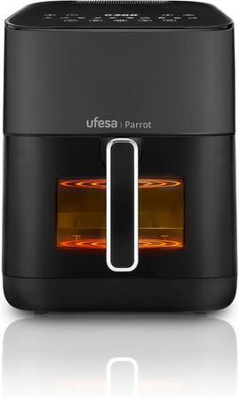 Фритюрниця Ufesa AF5000 Phantom з гарячим повітрям, 5л, Wi-Fi, App, LED-дисплей, 1500W, Amazon Exclusive