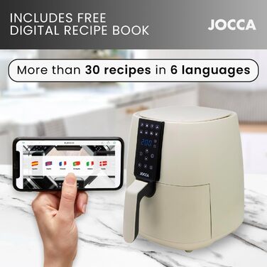 JOCCA Аерофритюрниця 3,8 л біла, унікальна модель