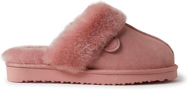 Домашні тапочки 'Fireside Sydney' з овечої вовни для дому та вулиці, широка форма (36 EU, персиковий пил)