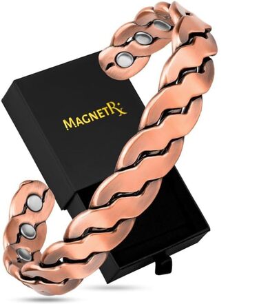 Куперне браслет MagnetRX® для чоловіків та жінок - регульований, з чистого міді