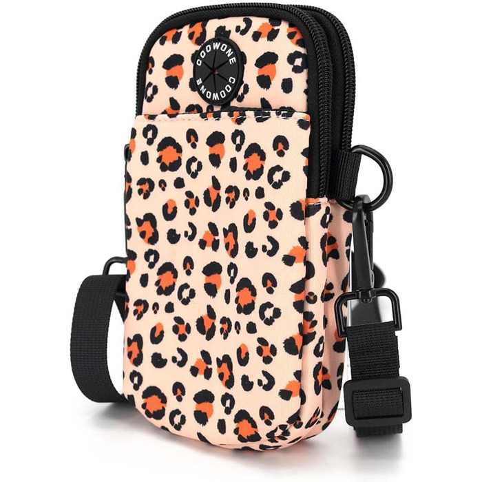 Сумка для ласощів для собак COOWONE з тримачем для відходів, поясна сумка для собак, сумка для цуценят для прогулянок, тренувань, біла/рожева Leopard 2.0