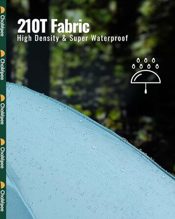 Чакіпі Парасолька велика, штормостійка, компактна для подорожей, автоматична, для жінок та чоловіків – UV-захист, 210T покриття, діаметр 97 см, 8 спиць (Бежевий, 108 см)
