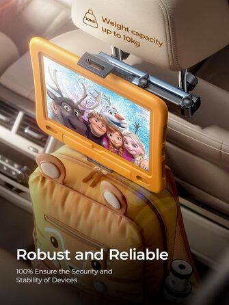 Утримувач для iPad/Samsung, універсальний автотримач для планшетів, органайзер в авто, чорний