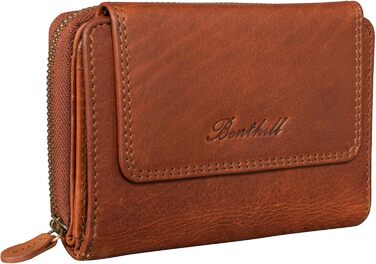 Benthill Women's Wallet Large Genuine Leather - Wallet with RFID Protection - Wallet with Many Card Slots - Women's Purse including Gift Box, Color: Brown