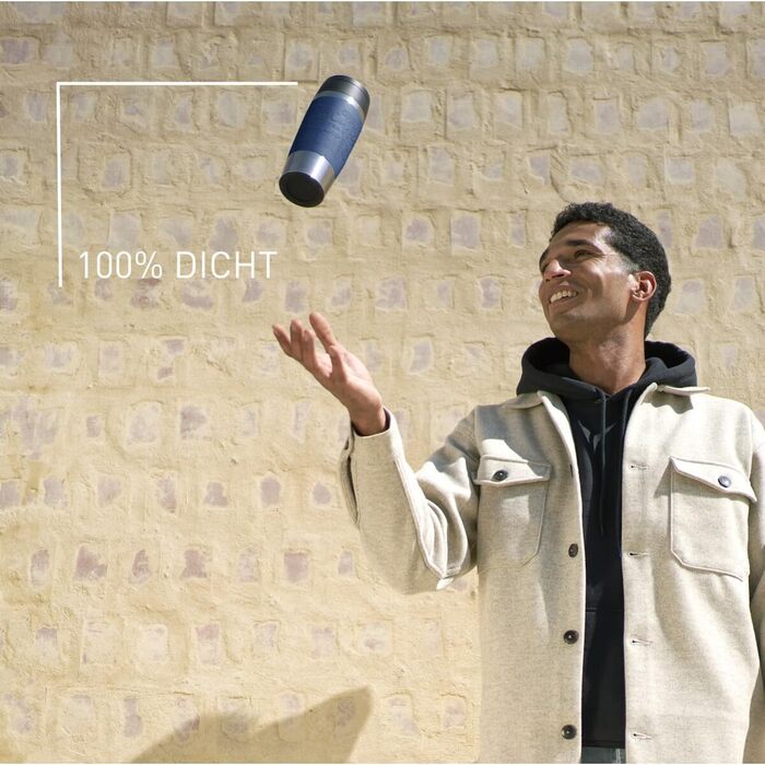 Термокружка Emsa N20202 Travel Mug Classic, 0.36 л, нержавіюча сталь, 4 год гаряче/8 год холодне, герметична, для подорожей