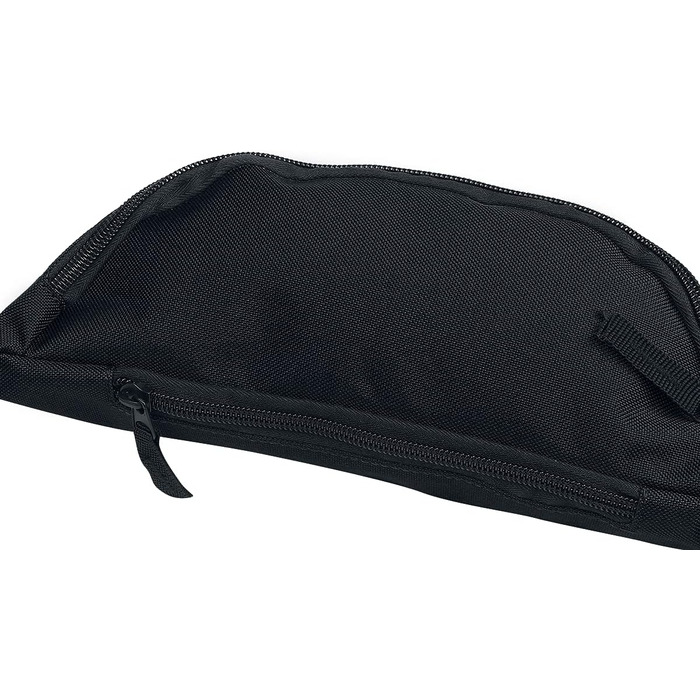 Чорна поясна сумка BagBase Unisex з поліестеру, 100% Polyester Basics, для повсякденного носіння, фестивалів та стилю Streetwear