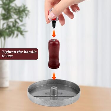 Пресс для бургерів та гамбургерів з алюмінію з антипригарним покриттям та 100 шт. паперу для випікання