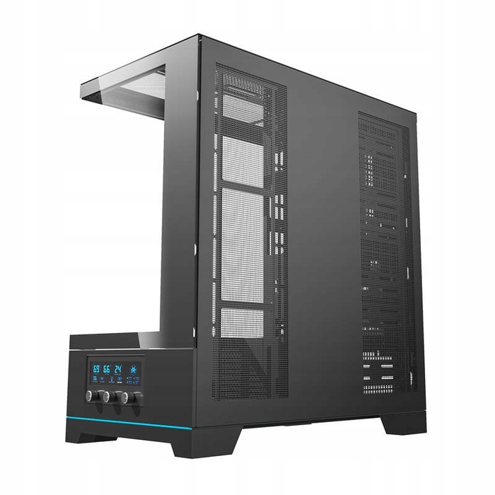 Корпус для ПК DarkFlash DY451 ATX Midi Tower Gaming, загартоване скло, чорний