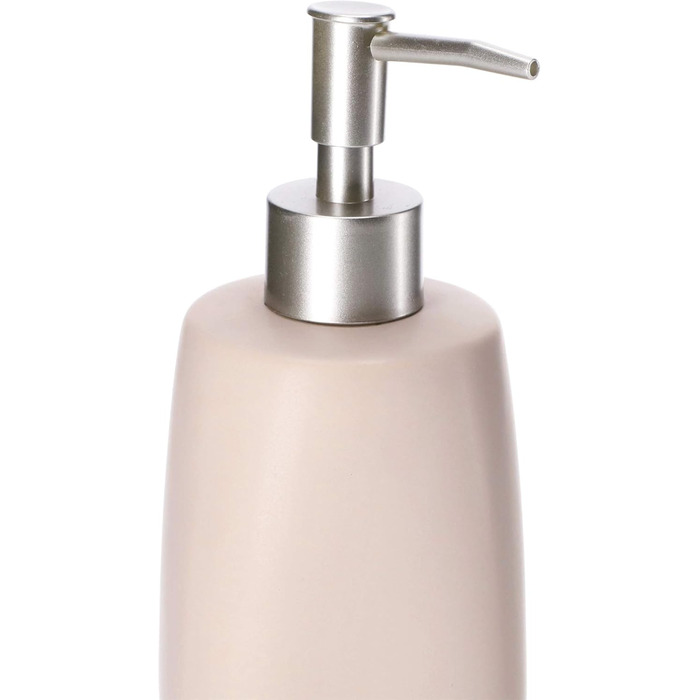 Дозатор для мила KADAX: керамічний диспенсер для рідкого мила, мийного засобу та лосьйону для ванної та кухні (Бежевий)
