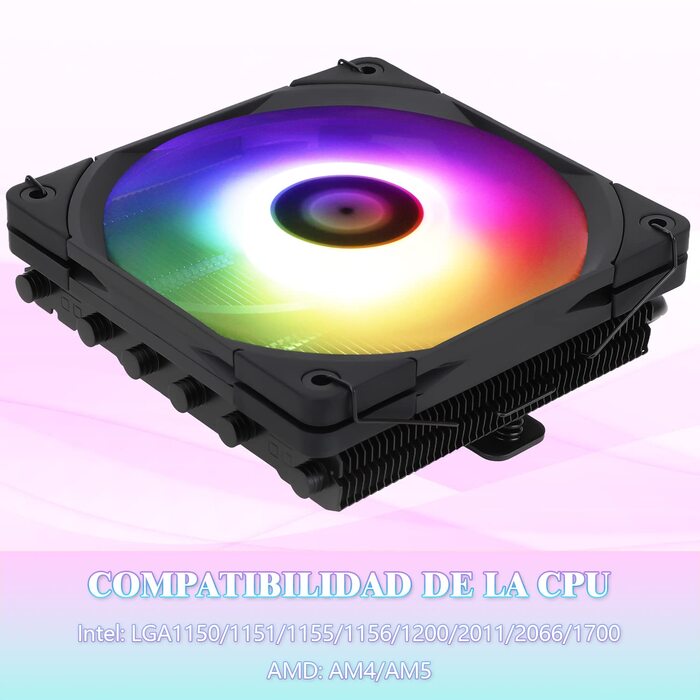Thermalright AXP120-X67 BLACK ARGB: Кулер для CPU з 6 heatpipes, 120mm вентилятор, підтримка AM4/LGA 1700/115x/20xx