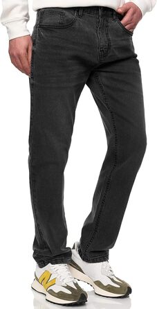 Чоловічі джинси Indicode INSantino з еластичного деніму (99% бавовна), темно-сірі, розмір 32W/32L