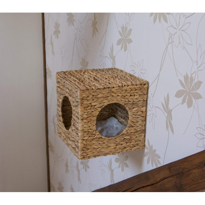 Кішка Будиночок на стіну Ferdi з рогозу, 33x33x33 см